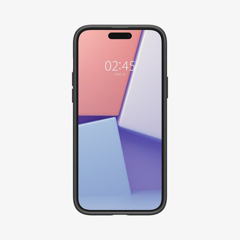 ACS06544 - iPhone 15 Pro Max Case Thin Fit in black showing the back